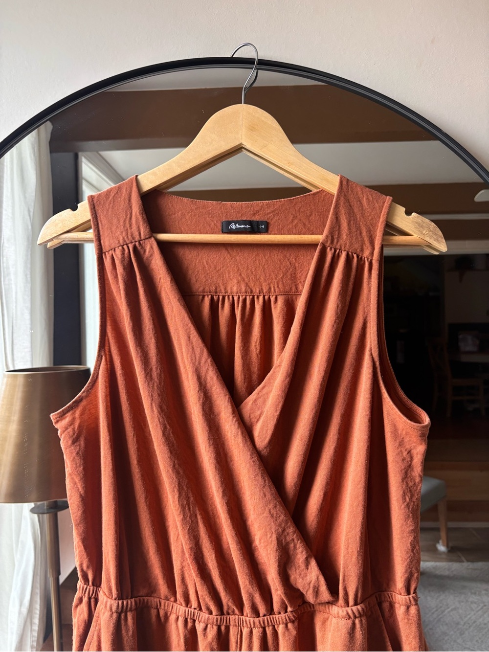 REITMANS | rust jumpsuit | size large - Picture 3 of 3